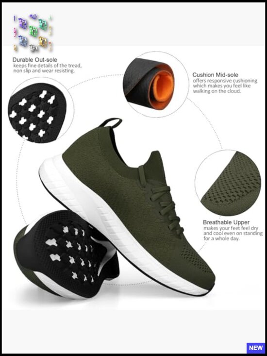 Lightweight Slip-On Sneakers Breathable Comfort Athletic Walking Running Shoes main image 4